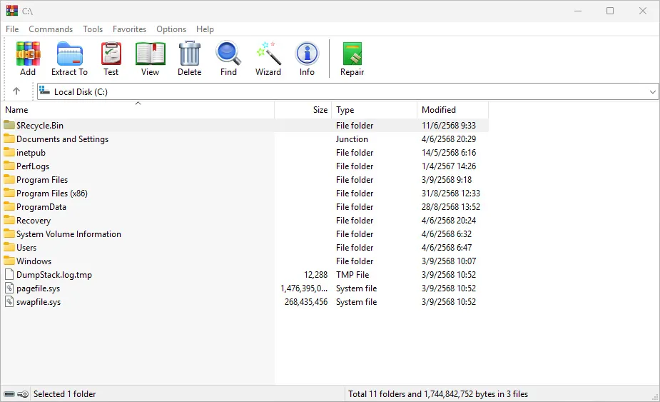 WinRAR English